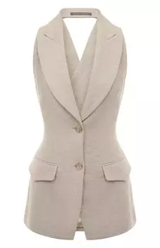 Льняной жилет Alberta Ferretti