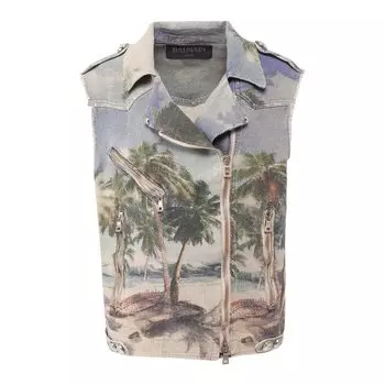 Льняной жилет Balmain