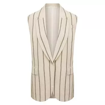 Льняной жилет Brunello Cucinelli