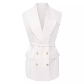 Льняной жилет Brunello Cucinelli