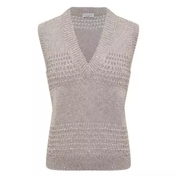 Льняной жилет Brunello Cucinelli