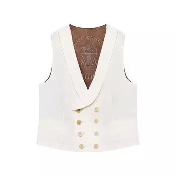 Льняной жилет Brunello Cucinelli