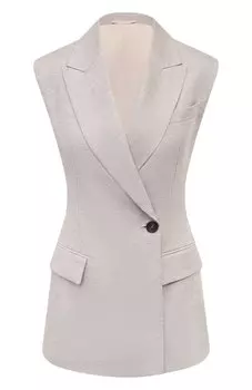 Льняной жилет Brunello Cucinelli