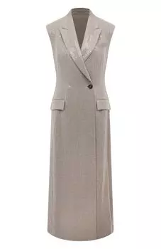 Льняной жилет Brunello Cucinelli