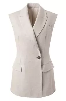 Льняной жилет Brunello Cucinelli