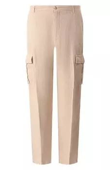 Льняные брюки-карго 120% Lino