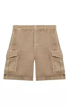 Льняные шорты-карго Brunello Cucinelli