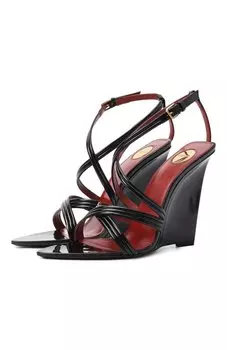 Лакированные босоножки Rossi Saint Laurent