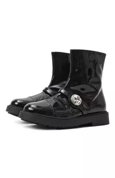 Лаковые полусапоги N21