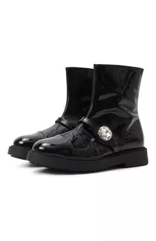 Лаковые полусапоги N21