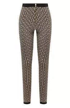 Легинсы из шерсти и вискозы Balmain