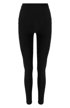 Легинсы с отделкой стразами Versace Jeans Couture