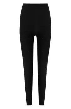 Легинсы с отделкой стразами Versace Jeans Couture