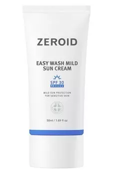 Легкий солнцезащитный крем для сухой и чувствительной кожи SPF30 (50ml) Zeroid