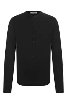 Лонгслив из хлопка и шелка Laneus