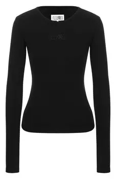 Лонгслив из хлопка и шерсти MM6