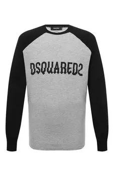 Лонгслив из хлопка и вискозы Dsquared2