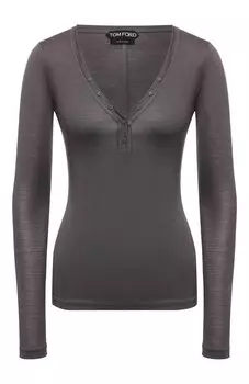 Лонгслив из смеси шелка и шерсти Tom Ford