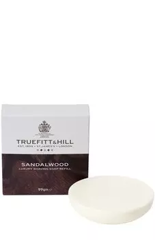Люкс-мыло для бритья Sandalwood (запасной блок для деревянной чаши) Truefitt&Hill