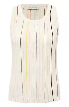 Майка из хлопка и льна Sonia Rykiel