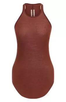 Майка из вискозы и шелка Rick Owens