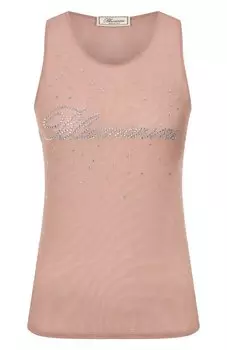Майка с отделкой стразами Blumarine