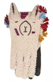 Меховые перчатки Agnelle