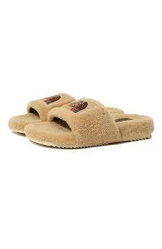 Меховые шлепанцы The North Face x Gucci Gucci
