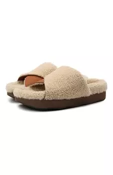 Меховые шлепанцы Wavy Chlo