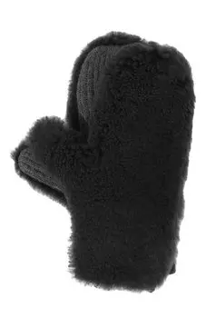 Варежки из шерсти и овчины Yves Salomon