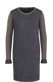 Мини-платье из смеси кашемира и шелка Loro Piana