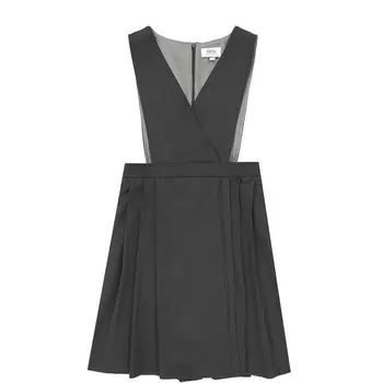 Мини-сарафан с V-образным вырезом и юбкой со складками Aletta