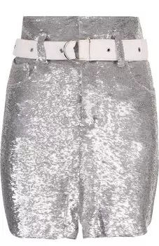 Мини-юбка с пайетками и поясом Iro