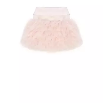 Мини-юбка с рюшами и бантом Monnalisa