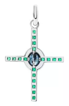 Моносерьга с кианитом Moonka