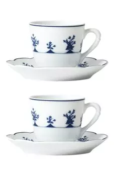 Набор из 2-х чашек и блюдец для эспрессо Chateaubriand Bernardaud