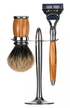 Набор для бритья Olive and European Grey Plisson