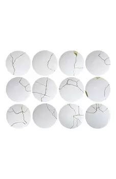 Набор из 12 обеденных тарелок Kintsugi Bernardaud