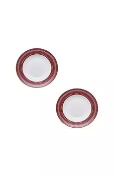 Набор из 2-х суповых тарелок Arcadia Red Baccarat
