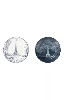 Набор из 2-х тарелок для хлеба Tout Paris Bleu Nuit Bernardaud
