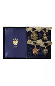 Набор из четырех елочных украшений Tsar