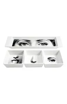 Набор из четырех тарелок Sensi Fornasetti