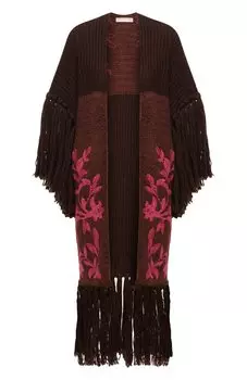 Накидка из шерсти и шелка Valentino