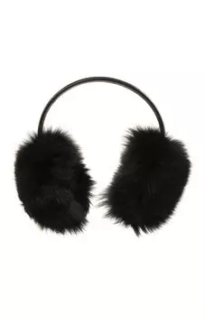Меховые наушники из лисы Yves Salomon