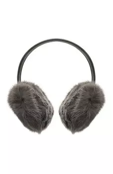 Меховые наушники из норки и кролика Yves Salomon