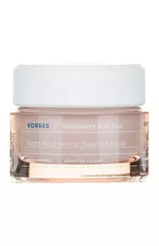 Ночной осветляющий уход с экстрактом дикой розы (40ml) Korres