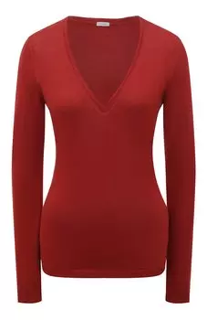 Облегающий пуловер с V-образным вырезом malo