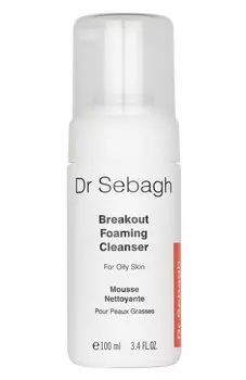 Очищающая пенка для жирной кожи и кожи с акне Breakout Foaming Cleanser. For Oily & Acne Prone Skin (100ml) Dr Sebagh