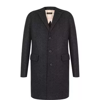 Однобортное пальто из смеси кашемира и шерсти Loro Piana