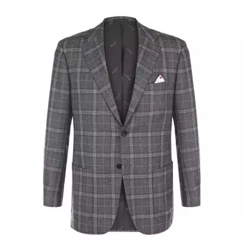 Однобортный пиджак из кашемира Kiton